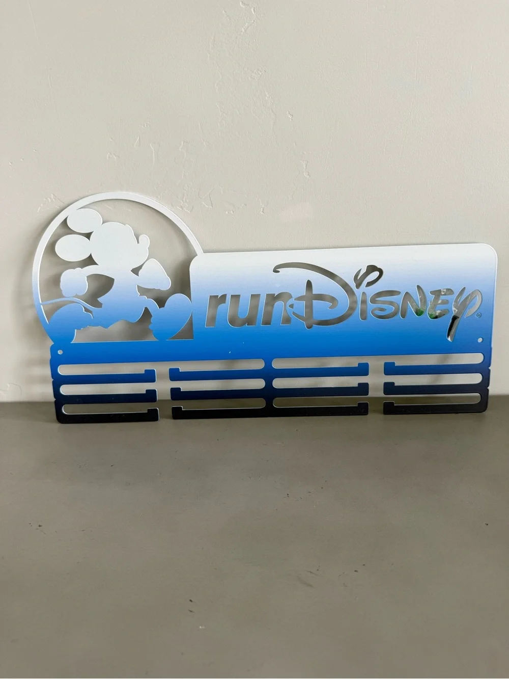 Disney Blue to White Ombre Medal Hanger NWOT